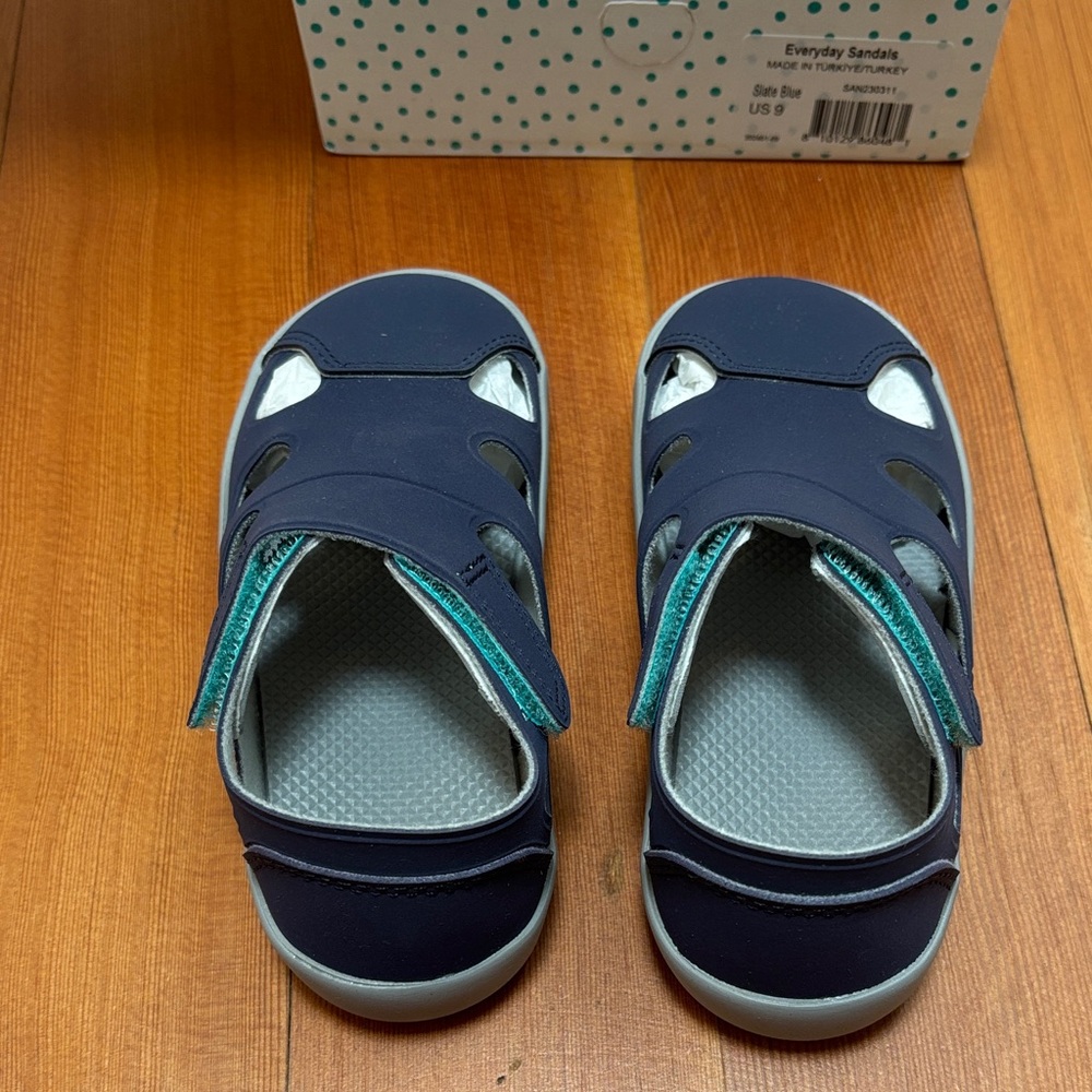 Kids Everyday Sandals - Navy and Teal